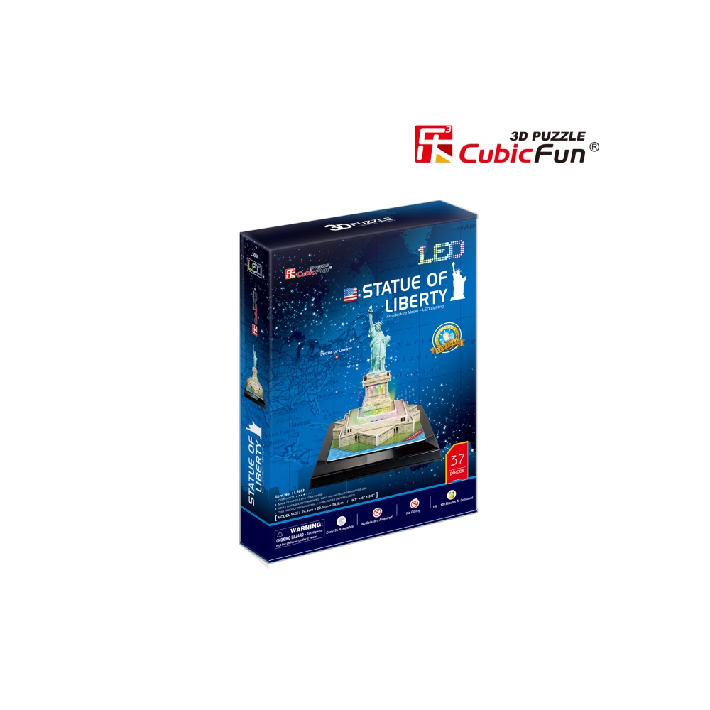 PUZZLE 3D LED STATUIA LIBERTATII 37 PIESE