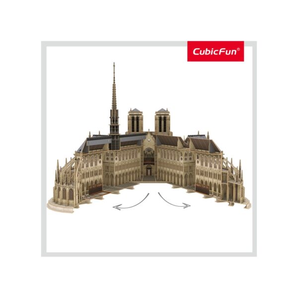 MC260h_3 PUZZLE 3D NOTRE DAME (NIVEL COMPLEX 293 PIESE) - CUMC260h