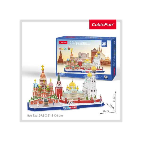 PUZZLE 3D MOSCOVA 204 PIESE - CUMC266h