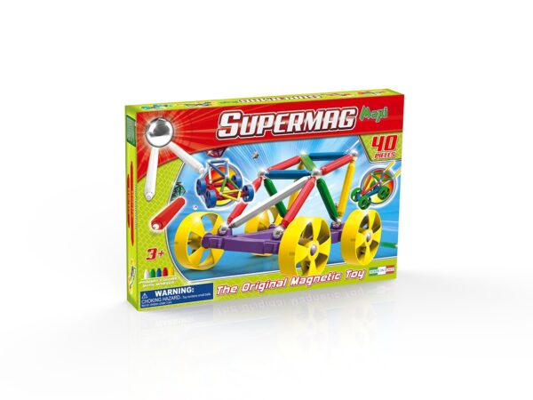 Supermag Maxi Wheels - Set Constructie 40 Piese