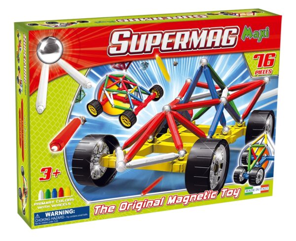 Supermag Maxi Wheels - Set Constructie 76 Piese