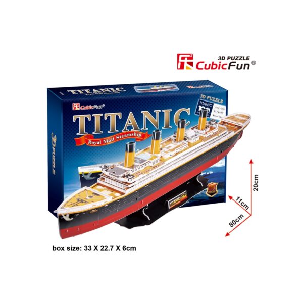 PUZZLE 3D NAVA MARE TITANIC 113 PIESE - CUT4011h