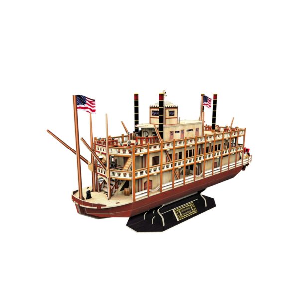 PUZZLE 3D NAVA MISSISSIPPI STEAMBOAT USA 142 PIESE - CUT4026h