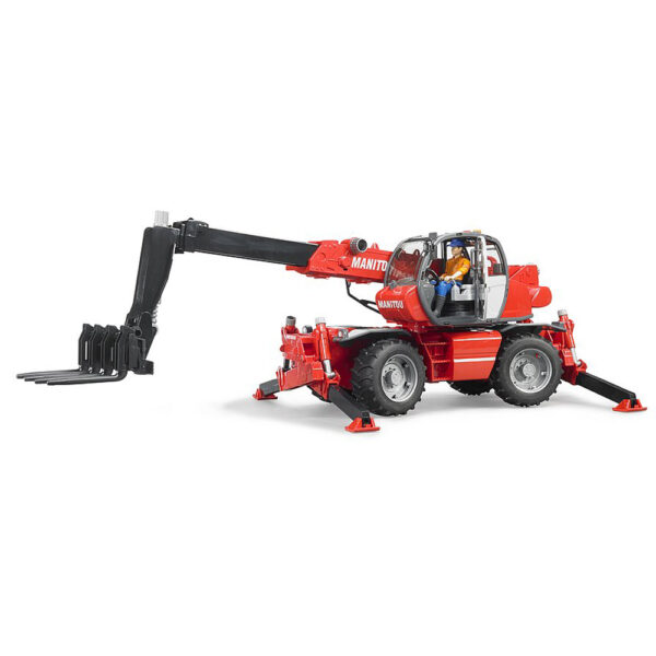 BRUDER - STIVUITOR TELESCOPIC CU ACCESORII MANITOU MRT 2150 - BR02129