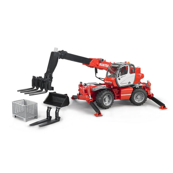 BRUDER - STIVUITOR TELESCOPIC CU ACCESORII MANITOU MRT 2150 - BR02129