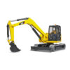 BRUDER - MINI EXCAVATOR CAT CU MUNCITOR - BR02466