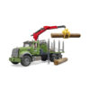 BRUDER - CAMION LEMNE MACK GRANITE CU MACARA DE INCARCARE, GRAIFER SI 3 BUSTENI - BR02824