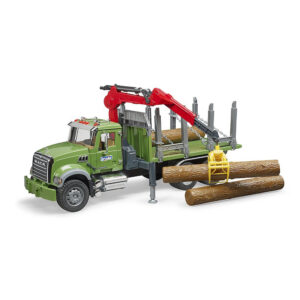 BRUDER - CAMION LEMNE MACK GRANITE CU MACARA DE INCARCARE