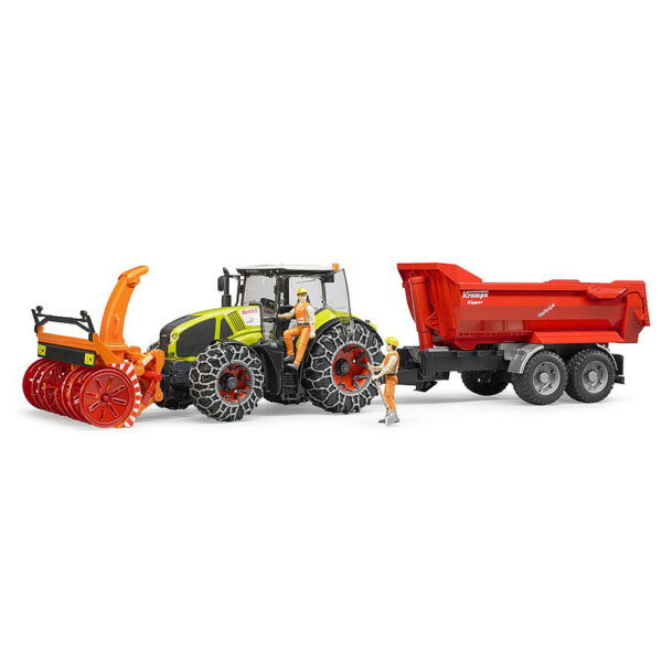 BRUDER - TRACTOR CLAAS AXION 950 CU LANTURI SI FREZA DE ZAPADA - BR03017
