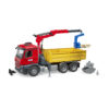 03651_2 BRUDER - CAMION DE CONSTRUCTII CU MACARA MERCEDES BENZ AROCS SI 2 PALETI