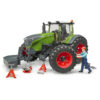 BRUDER - TRACTOR FENDT 1050 VARIO CU MECANIC SI ECHIPAMENT - BR04041