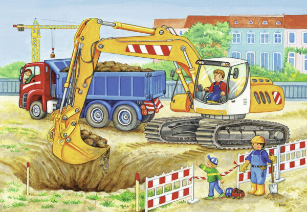 PUZZLE SANTIER CONSTRUCTII SI FERMA, 2X12 PIESE - RVSPC07616