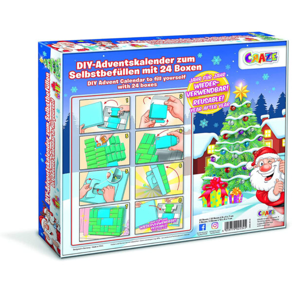 CALENDAR CRACIUN - MOS CRACIUN SI REN - CRZ25345