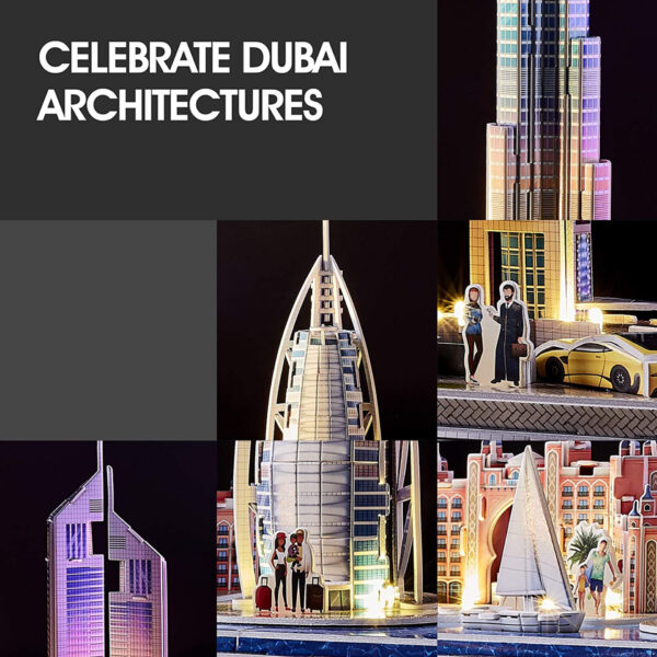 PUZZLE 3D LED DUBAI 182 PIESE - CUL523h