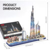 PUZZLE 3D LED DUBAI 182 PIESE - CUL523h