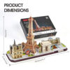 PUZZLE 3D LED PARIS 115 PIESE - CUL525h