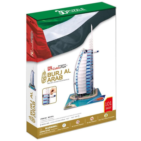 PUZZLE 3D BURJ AL ARAB (NIVEL COMPLEX 101 PIESE)