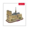 DS0986h_2 PUZZLE 3D+BROSURA-NOTRE DAME PARIS 128 PIESE - CUDS0986h