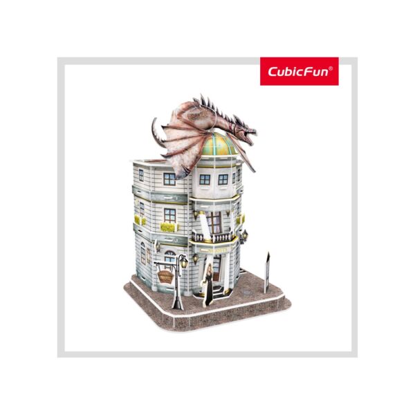 DS1005h_2 PUZZLE 3D HARRY POTTER - BANCA GRINGOTTS 74 PIESE - CUDS1005h