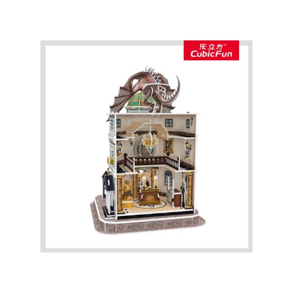 DS1005h_3 PUZZLE 3D HARRY POTTER - BANCA GRINGOTTS 74 PIESE - CUDS1005h