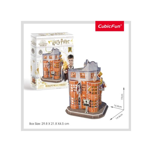 DS1007h_4 PUZZLE 3D HARRY POTTER - MAGAZIN WEASLEYS’ 62 PIESE - CUDS1007h