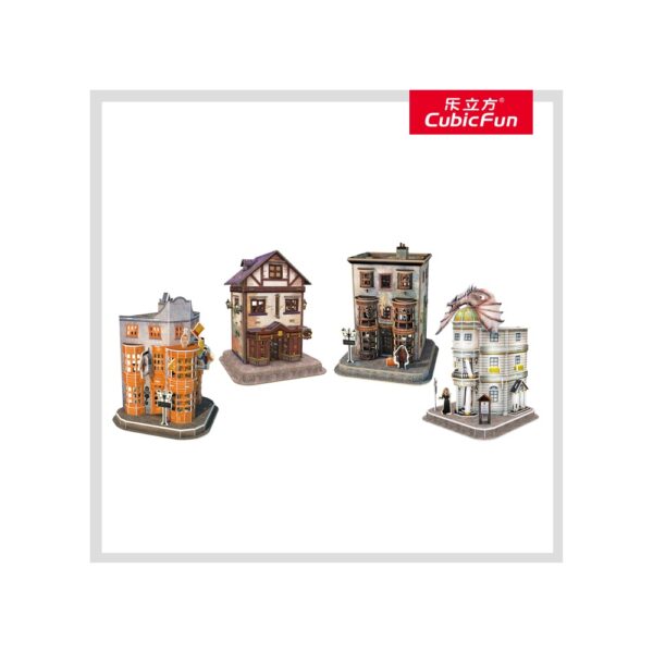 PUZZLE 3D HARRY POTTER 4in1 - ALEEA DIAGON 273 PIESE - CUDS1009h