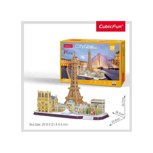PUZZLE 3D PARIS 114 PIESE - CUMC254h