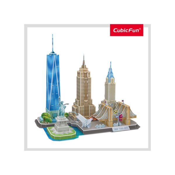 PUZZLE 3D NEW YORK 123 PIESE - CUMC255h