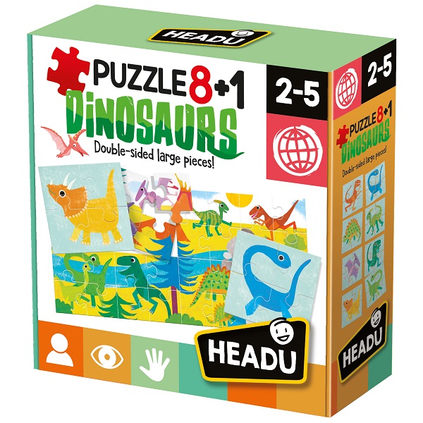IT22243 8+1 PUZZLE DINOZAURI