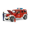 BRUDER - JEEP WRANGLER UNLIMITED RUBICON DE POMPIERI CU FIGURINA - BR02528