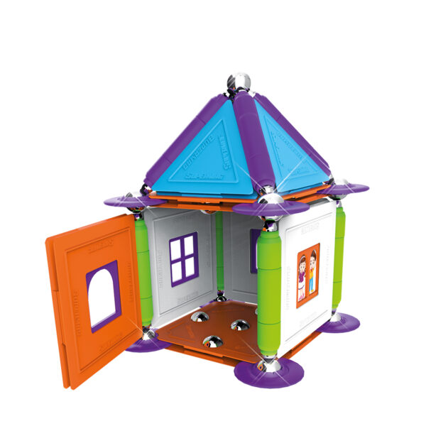 0630_1 SUPERMAG MY HOUSES - SET CONSTRUCTIE 83 PIESE - SM0630