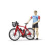 BRUDER - FIGURINA CICLIST CU BICICLETA DE CURSE - BR63110