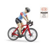 BRUDER - FIGURINA CICLIST CU BICICLETA DE CURSE - BR63110