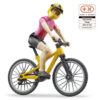 BRUDER - FIGURINA CICLISTA CU BICICLETA DE MUNTE - BR63111
