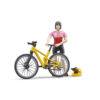 BRUDER - FIGURINA CICLISTA CU BICICLETA DE MUNTE - BR63111
