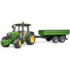 BRUDER - TRACTOR JOHN DEERE 5115M CU REMORCA BASCULABILA - BR02108