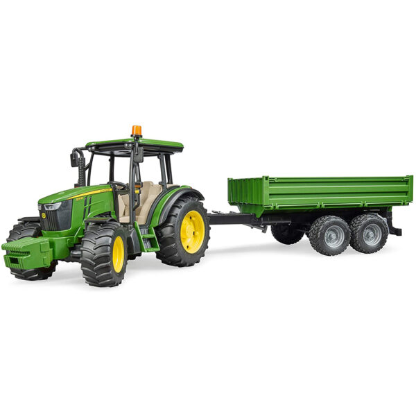 BRUDER - TRACTOR JOHN DEERE 5115M CU REMORCA BASCULABILA - BR02108