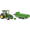 BRUDER - TRACTOR JOHN DEERE 5115M CU REMORCA BASCULABILA - BR02108