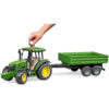 BRUDER - TRACTOR JOHN DEERE 5115M CU REMORCA BASCULABILA - BR02108