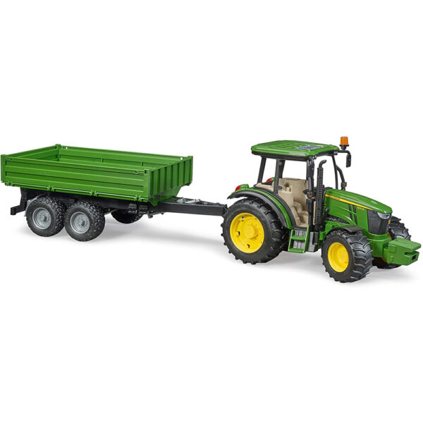 BRUDER - TRACTOR JOHN DEERE 5115M CU REMORCA BASCULABILA - BR02108