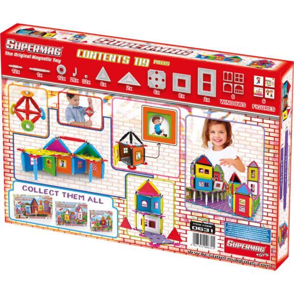 0631_4 SUPERMAG MY HOUSES - SET CONSTRUCTIE 119 PIESE - SM0631