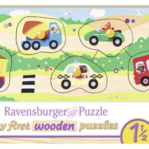 Puzzle Din Lemn Cu Vehicule