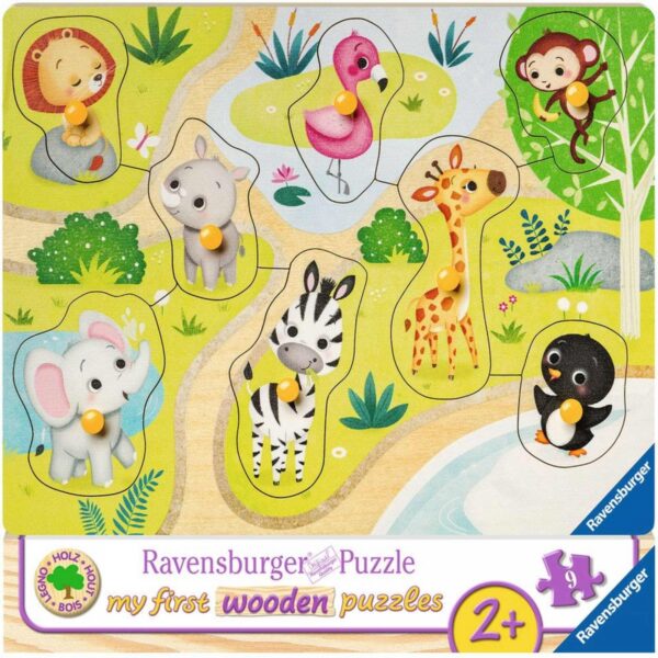 4005556036875 PRIMUL MEU PUZZLE DIN LEMN ZOO