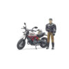 BRUDER - MOTOCICLETA SCRAMBLER DUCATI DESERT CU SOFER - BR63051