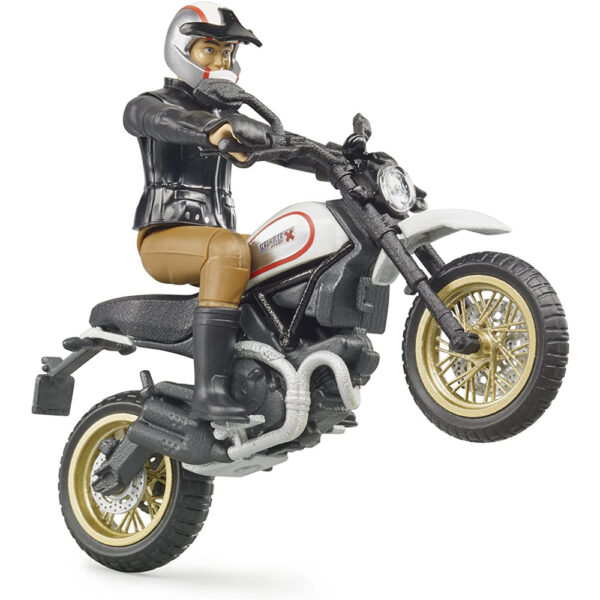 BRUDER - MOTOCICLETA SCRAMBLER DUCATI DESERT CU SOFER - BR63051