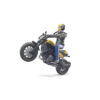 BRUDER - MOTOCICLETA SCRAMBLER DUCATI FULL THROTTLE CU SOFER - BR63053