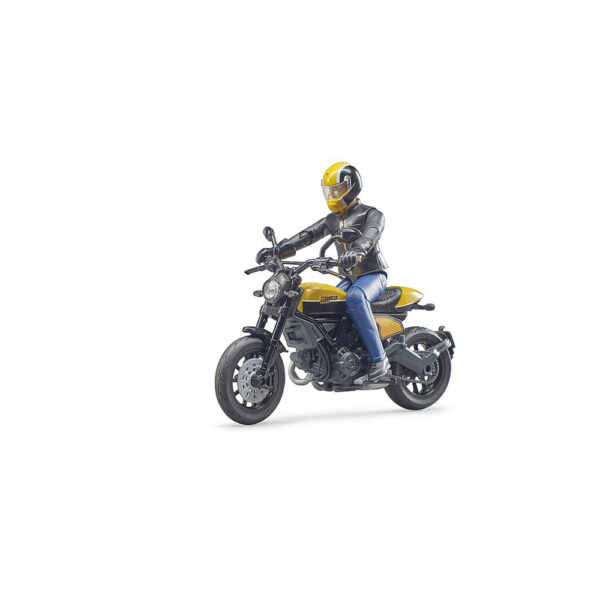 BRUDER - MOTOCICLETA SCRAMBLER DUCATI FULL THROTTLE CU SOFER - BR63053