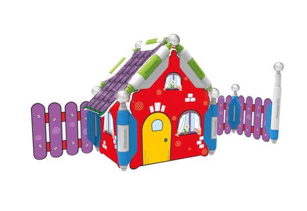 Supermag 3D - Jucarie Cu Magnet Casuta - 60 Piese - SM0616