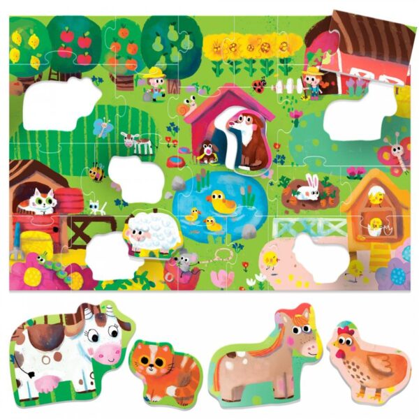 PUZZLE ANIMALUTE LA FERMA - HE29556