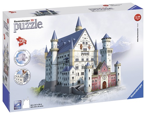 PUZZLE 3D CASTELUL NEUSCHWANSTEIN, 216 PIESE - RVS3D12573